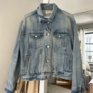 Madewell oversized trucker jean jacket
